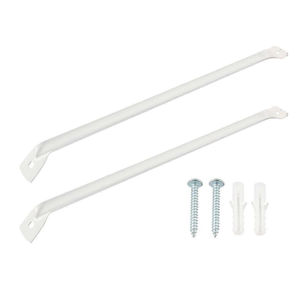 1Pair Wall Mounted Metal Wire Rack Mounting Brackets Easy Installation