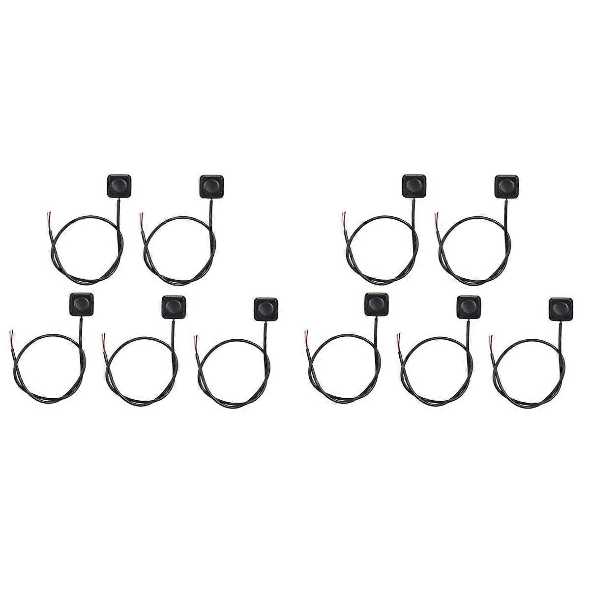 10Pcs Momentary Switch Momentary Push Button ON Off Switch 12V 24V Mount Mini Button Switch