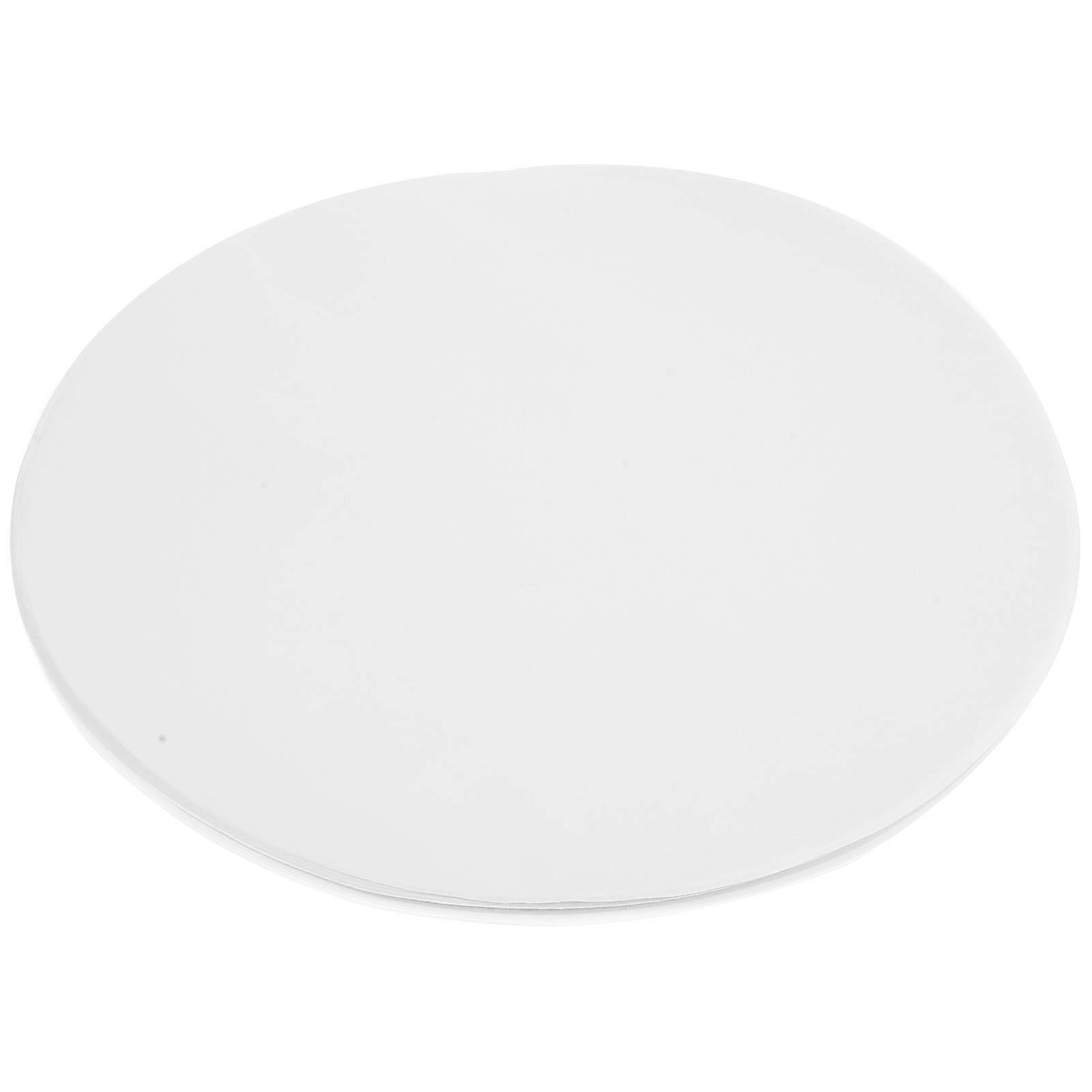 Round Barbecue Paper for Baking Use Safe Nonstick Waterproof Oil Proof White 8.5 Inch