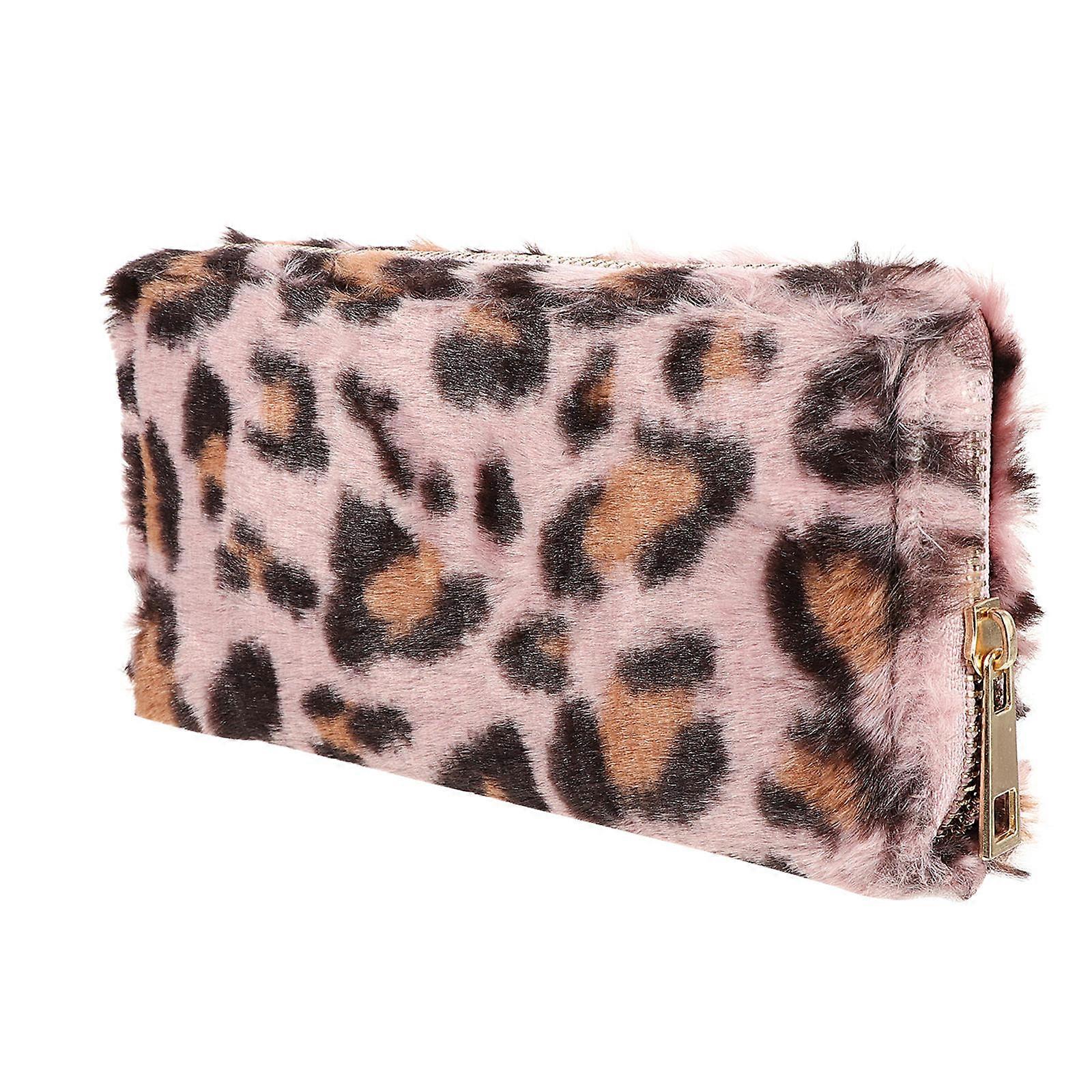 Leopard Wallet Small Change Purse Daily Use Fashionable Pu 1Set