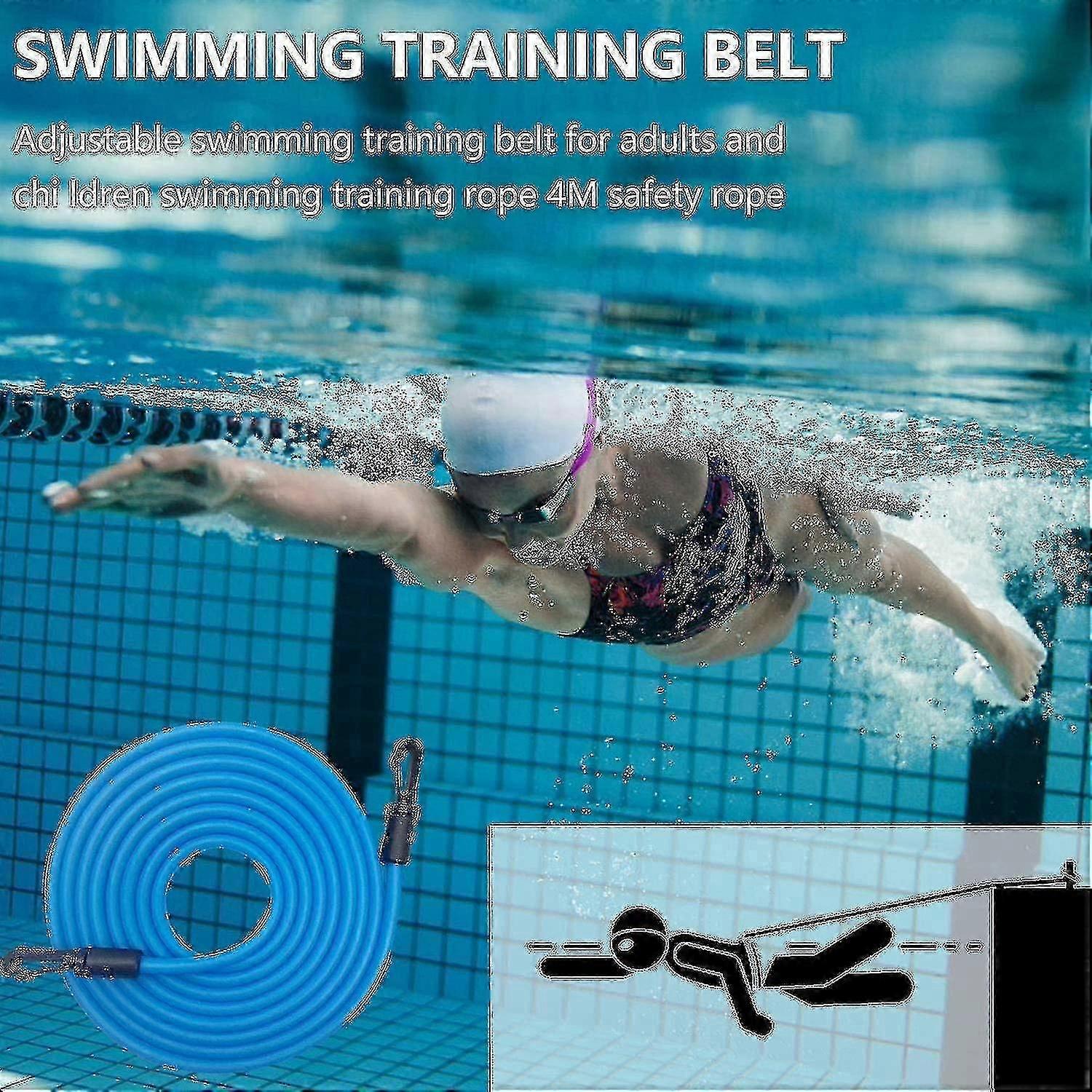 4m Pool Simband Justerbart Simträningsband För Barn Vuxna