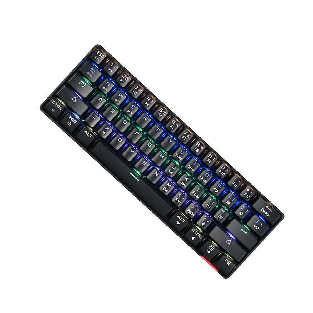 Wireless Connection Dual-Mode Keyboard Mechanical Keys Home Use 29.1X10.2CM RGB Lighting Effects 1Set