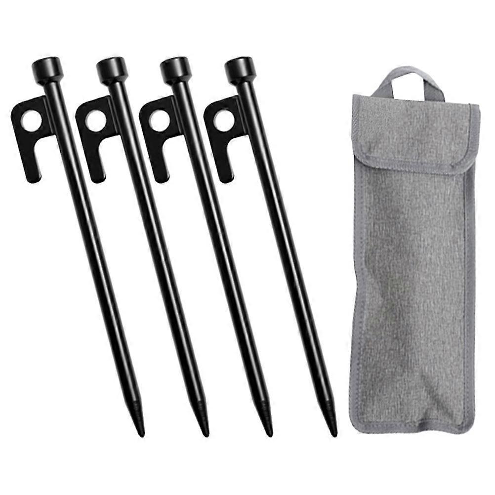 Durable Metal Stakes for Camping Tents and Tarps Made from Cast Iron with Strong Holding Power for Sand and Snow Ground 1 Set