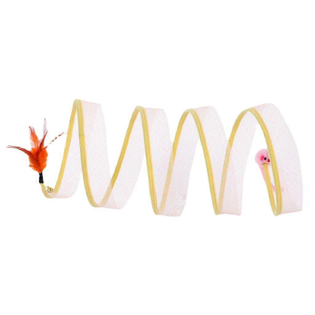 Cat Spring Tunnel Tube Collapsible Tunnels for Hide-and-Seek Game