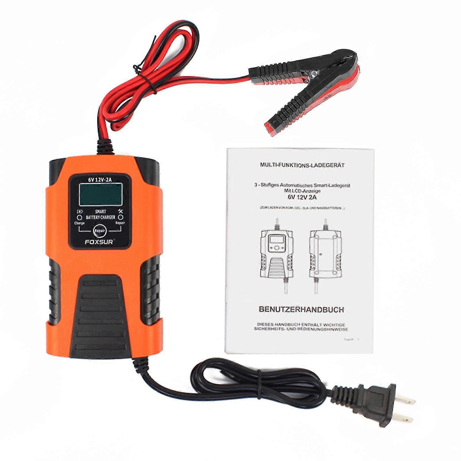 12V 6V Car Motorcycle Jump Starter Portable Maintainer Power Battery Charger