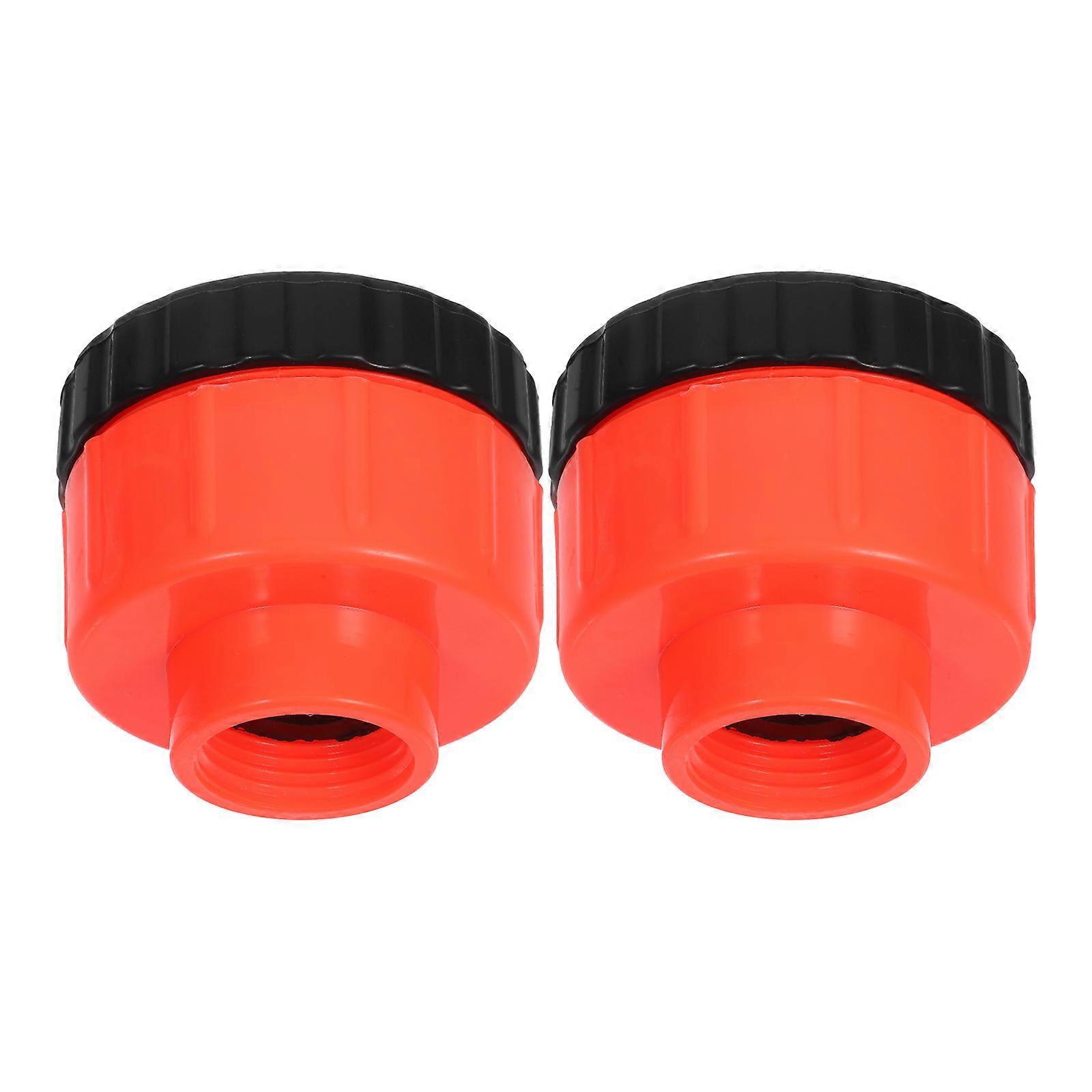 Red Stainless Steel Misting Nozzle for Garden Hose Easy Connect Durable Water Sprayer for Home Use 2pcs