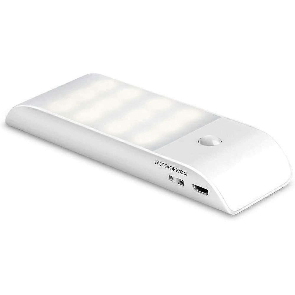 Indoor Dusk To Down Motion Sensor Night Lights, Portable Mini Ultra-Thin Closet Lamp With Rechargeable Battery, 3 Lighting Modes For Stairs,