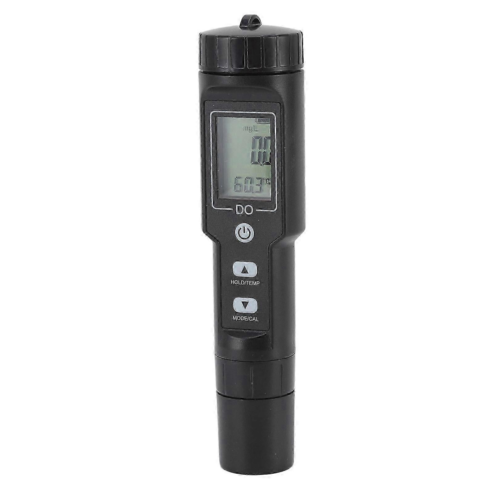 Dissolved Oxygen Meter Detachable Probe Digital Screen Display Dissolved Oxygen Sensor For Aquarium Experiment Research Without Backlit