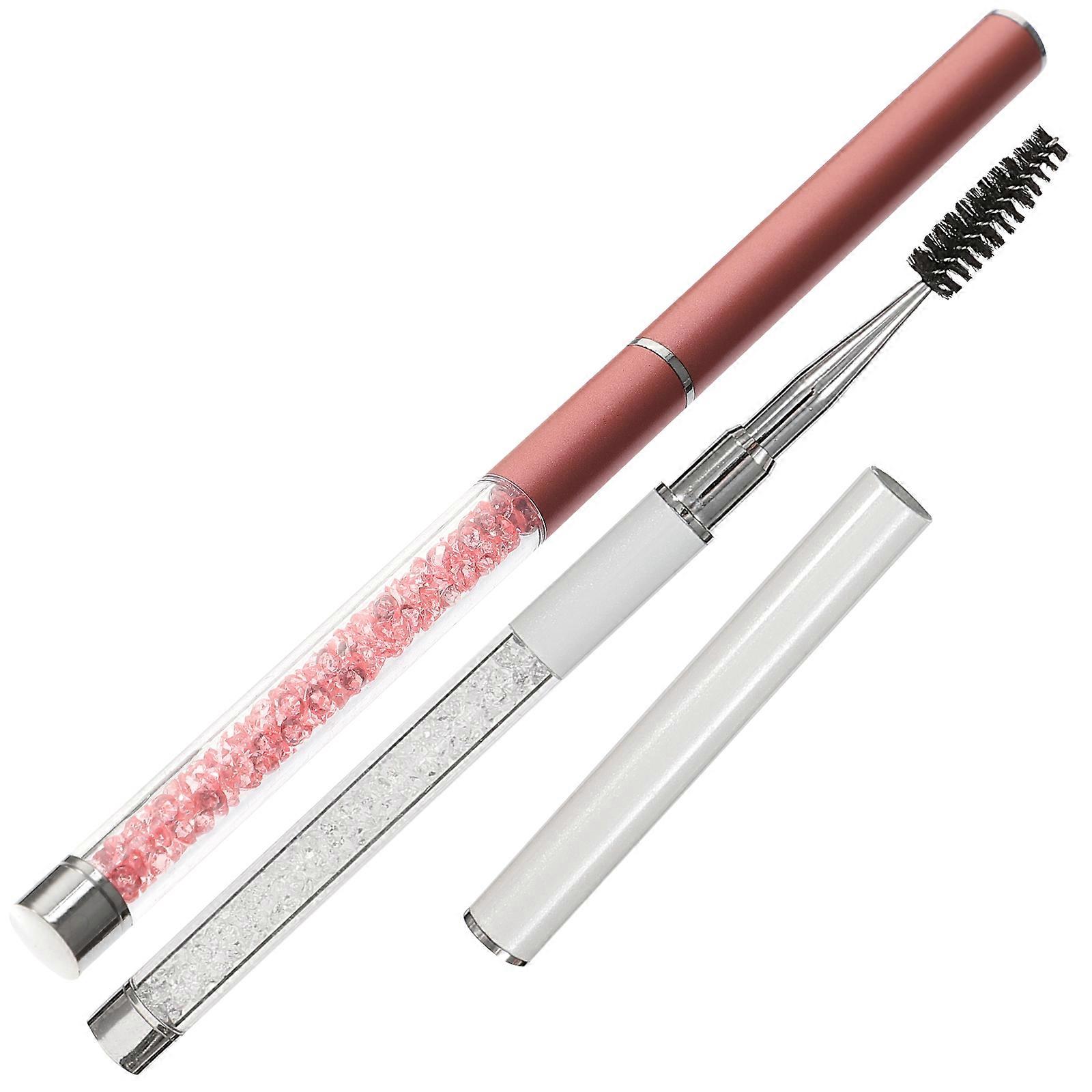 Eyelash Brush for Eyelash Extensions and Makeup Lightweight Portable Fiber Brows Tool Assorted Color