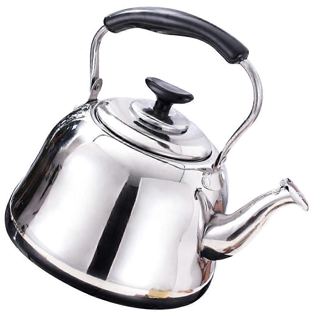 Stainless Steel Stovetop Kettle with Strainer and Ergonomic Handle – Boil Alert Feature for Brewing