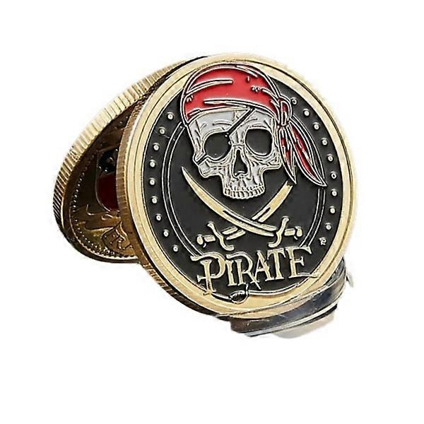 スカル海賊船ゴールドトレジャーコインライオンシーランニングワイルドコレクタブルヴォールコイン