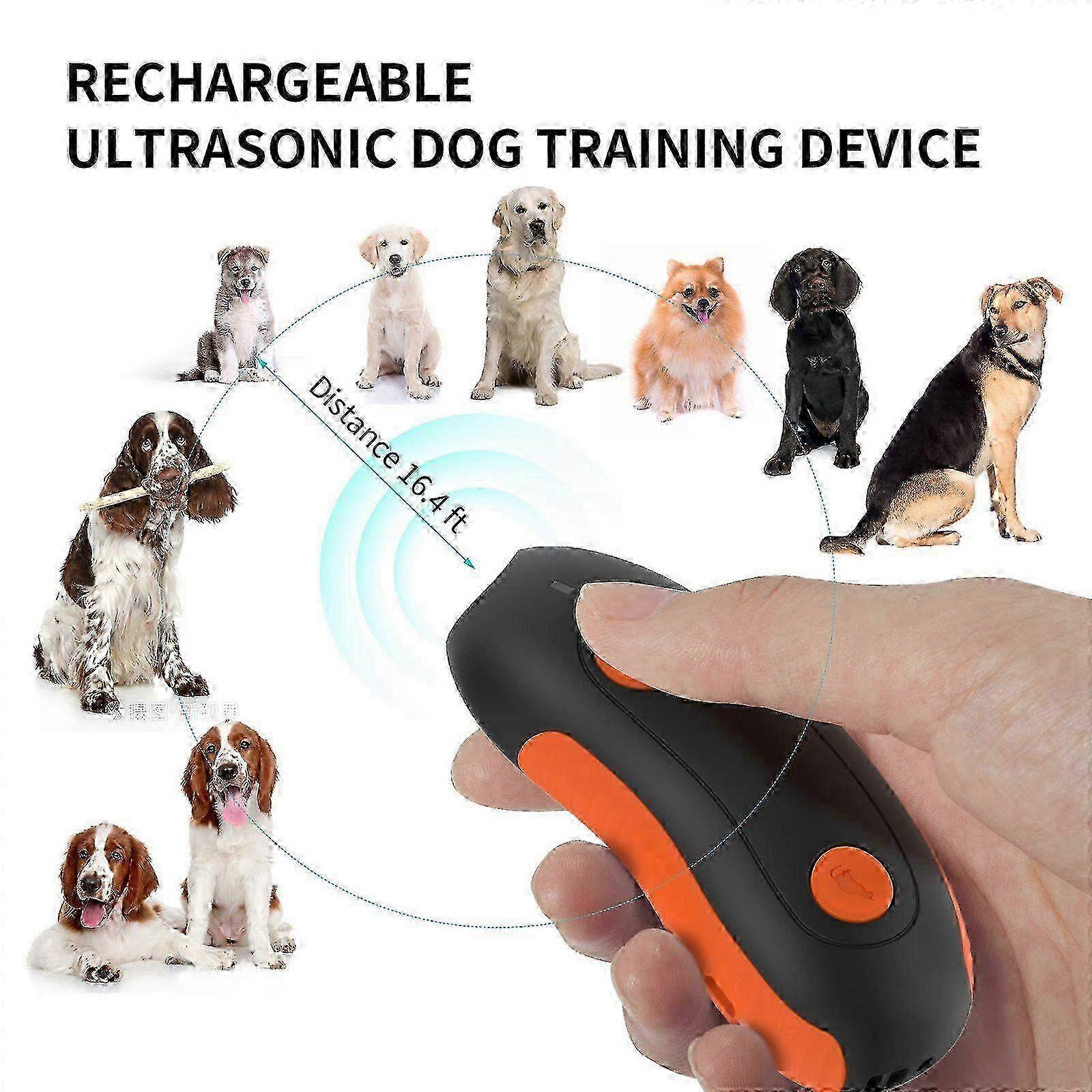 Ultrasonic Dog Bark Control Device with Light Pointer - Effective Bark Deterrent for Small, Medium & Large Dogs and Cats