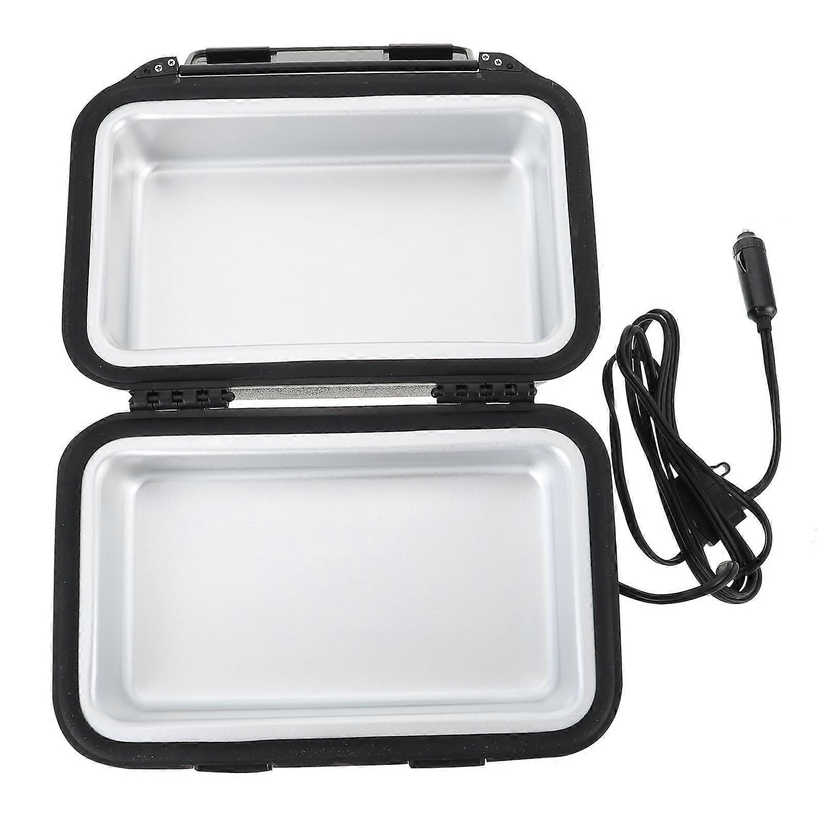12V Portable Electric Lunch Box for Heating Soup and Rice with Stainless Steel Material Great for