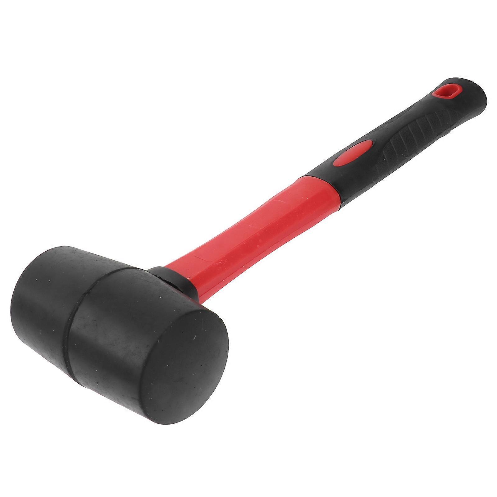 Flooring Mallet Hammer with TPR Material Non-Slip Protection 8oz Black 1Pack