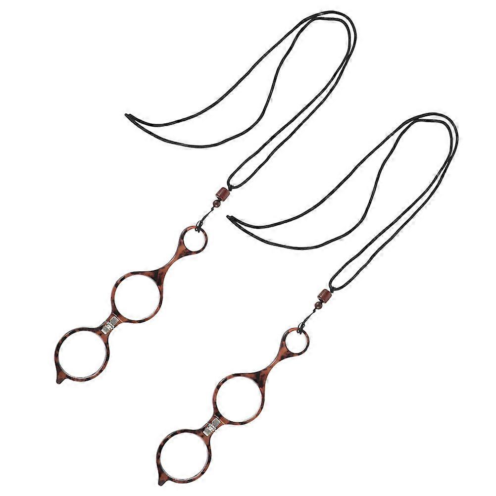 Elderly Daily Reading Magnifier Leopard 2Pcs