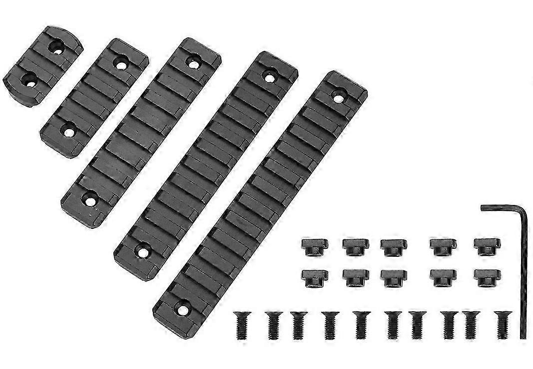 Aluminum Alloy Rail Accessory Kit with Slots, Nuts, Screws, and Wrench for Model Train Layouts
