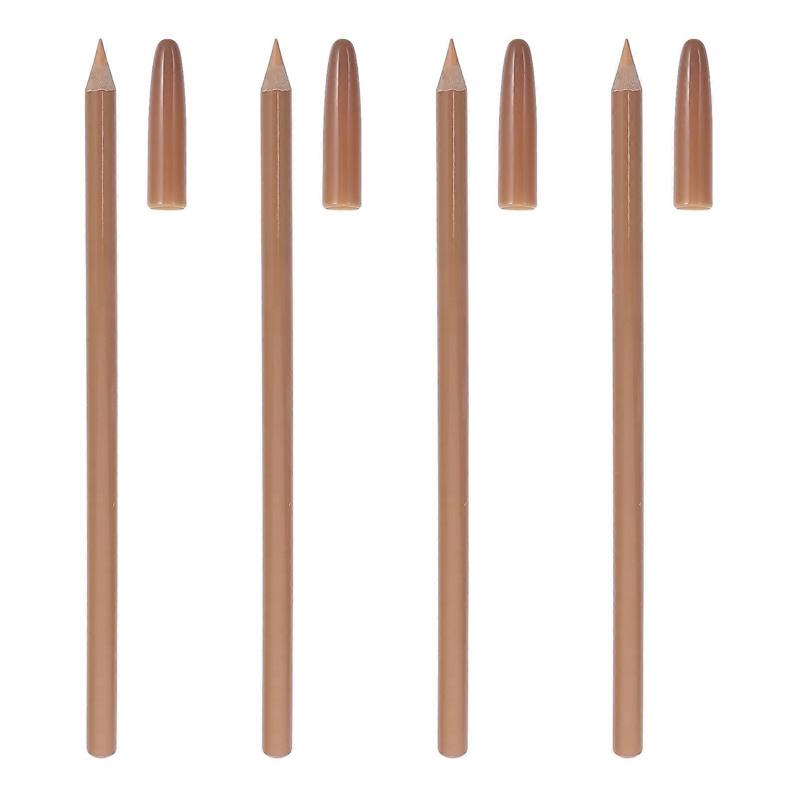 Highlighter Concealer Pencil Set For Personal Use And Tattoo Sessions Brown 4Pcs Designed For Mistake Coverage