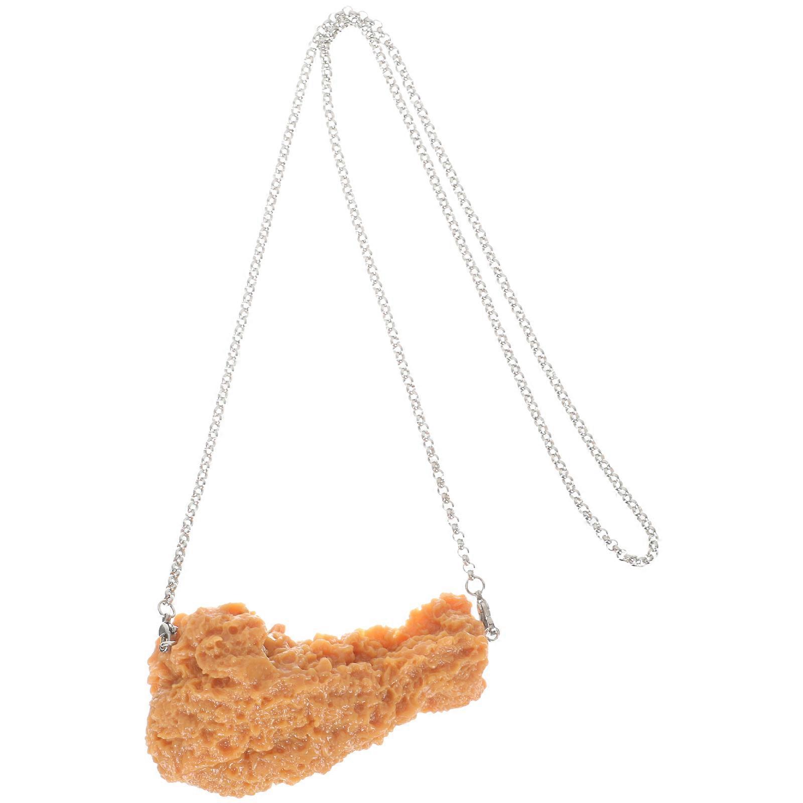 Funny Fried Chicken Necklace for Women Men – Unique Novelty Pendant for Birthdays and Special Occasions – Stylish Statement Jewelry Accessory