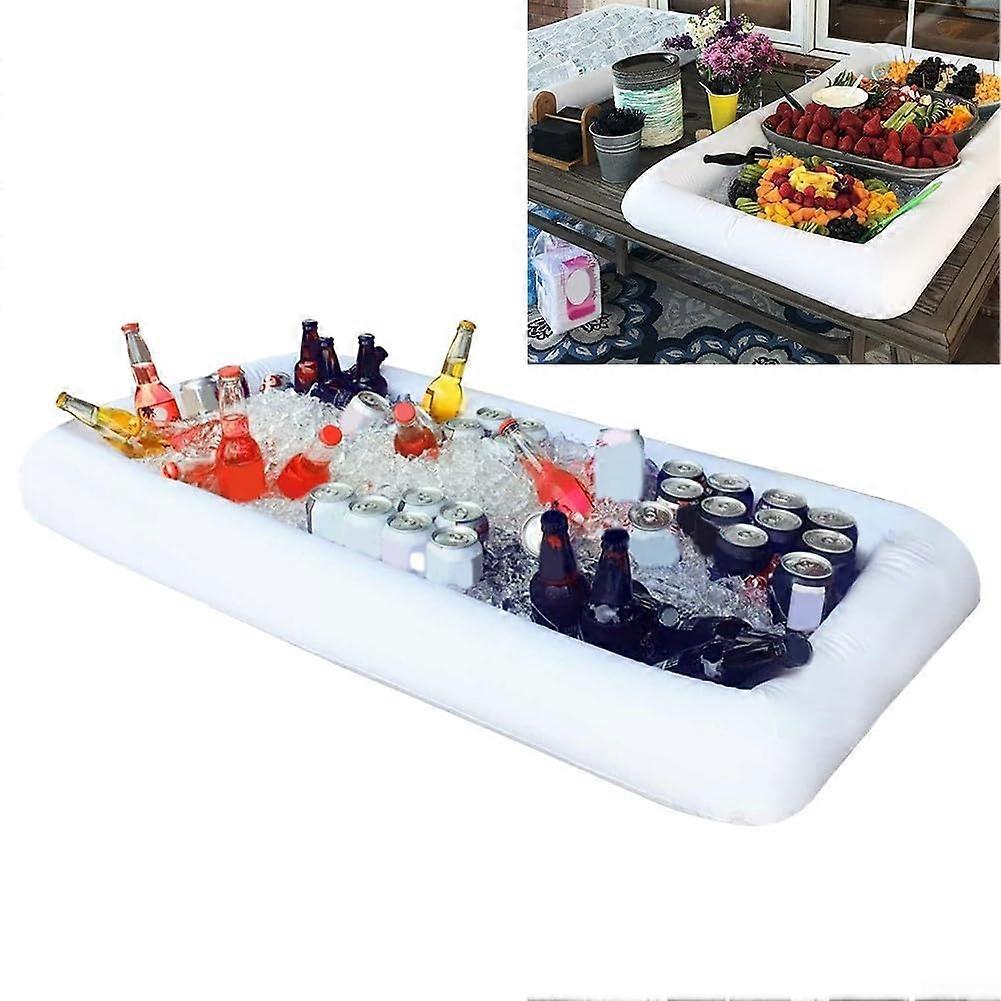 Inflatable Ice Serving Bar with Drainage System – Keeps Food and Drinks Cold for Hours at Parties and Gatherings