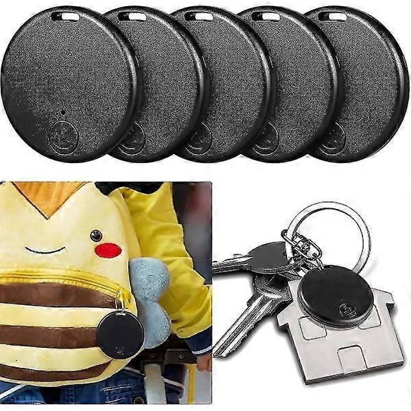 5-Pack Portable GPS Tracker Mobile Tracking Smart Anti-Loss Device App Control Black, GPS Tracker for Kids