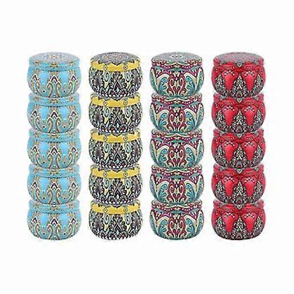 20 pcs Tin Cans 130 ml Metal Round Containers Empty Can