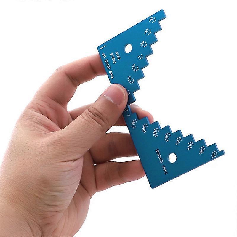 Depth Rule Table Saw Ruler Measuring Depth Height Limit Gauge Small Aluminum Alloy Saw Woodworking Tools