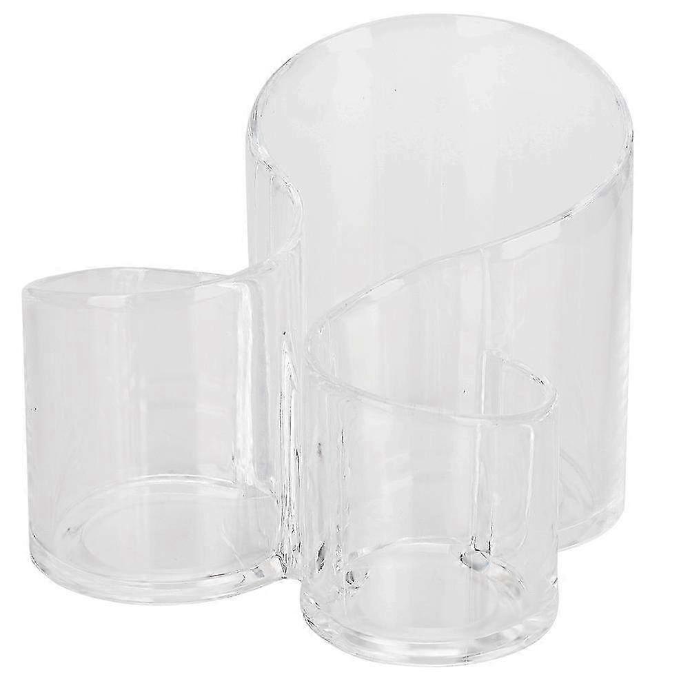 Acrylic Makeup Brush Holder & Eyebrow Pencil Storage Box - Empty Display Rack for Nail Art Supplies, Type B