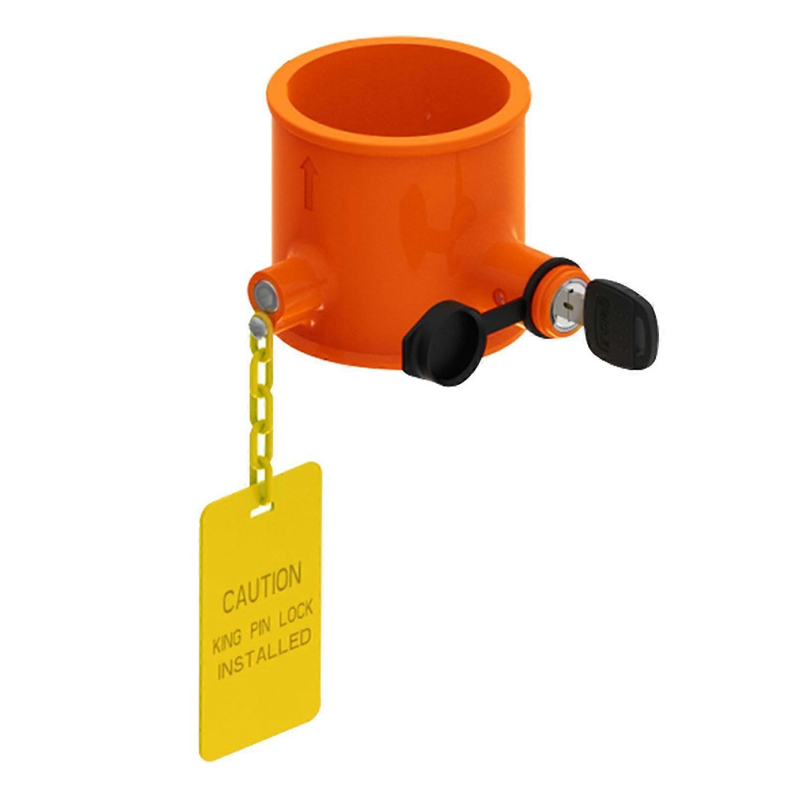 Trailer hitch lock, warning sign, trailer hitch and trailer hitch – secure trailer lock for trailers, theft protection, robust construction