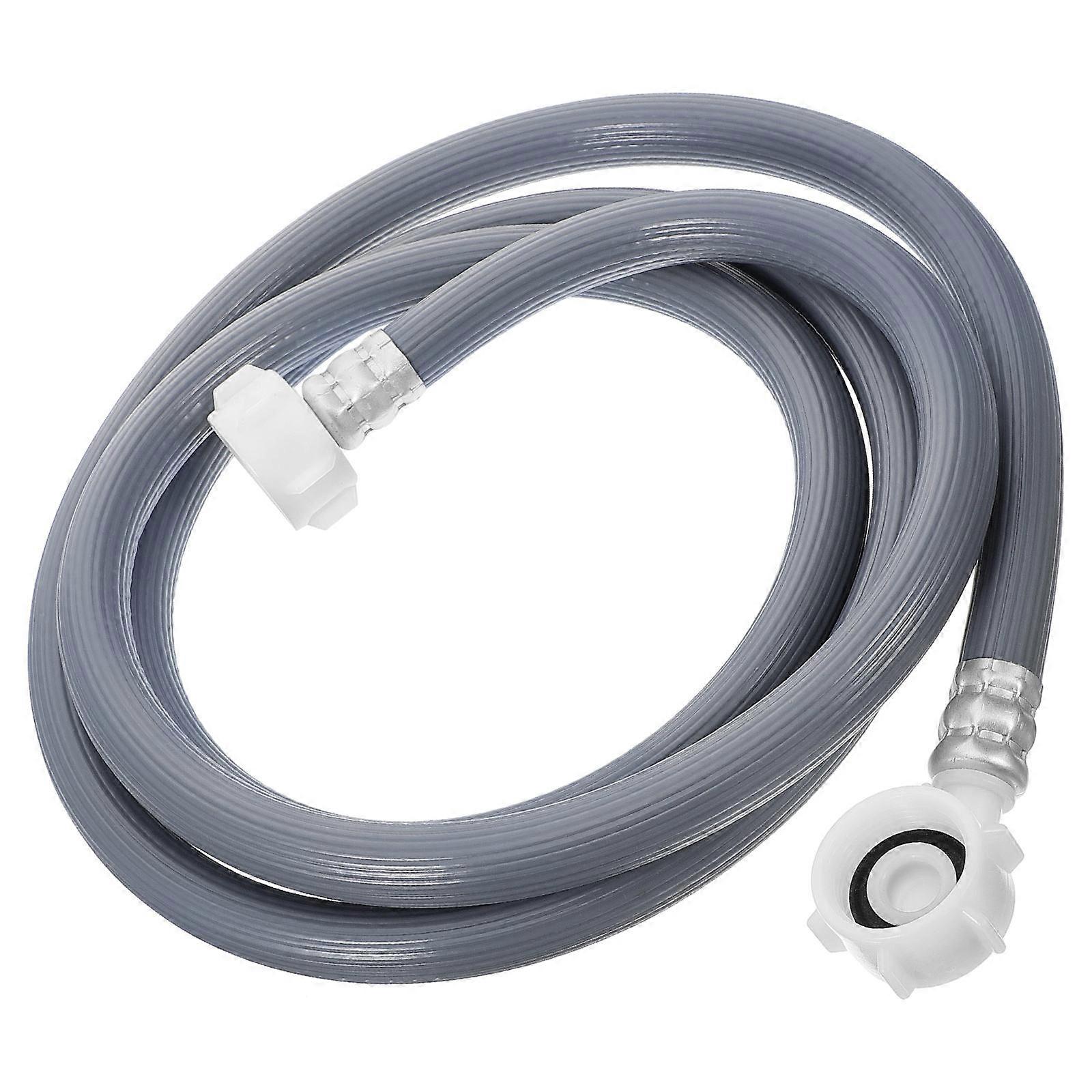 Washing Machine Inlet Hose with Extended Design for Easy Installation Grey PVC Compatible with Various Brands 4.5FT