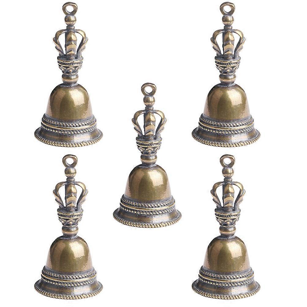 5pcs Brass Altar Bells for Rituals, Ceremonies & Meditation – Multi Use Wiccan Accessories for Home Decor & Sacrificial Practices