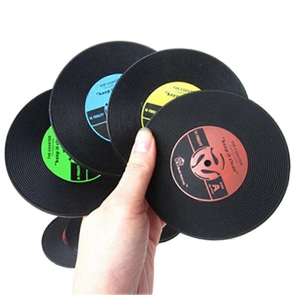 Washable Coasters, Unique Vinyl Records Design, Excellent