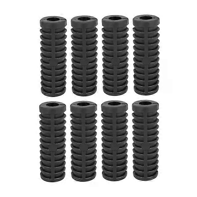 Uxcell 12mm Diameter Rubber Nonslip Footrest Pedal Foot Peg Cover Shell Black Fit For Motorcycle