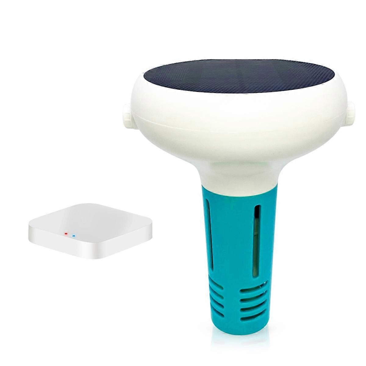 Solar Powered Smart Chlorine Meter for Swimming Pool Chlorine/PH/TDS/EC/ORP/Salinity/TEMP Test