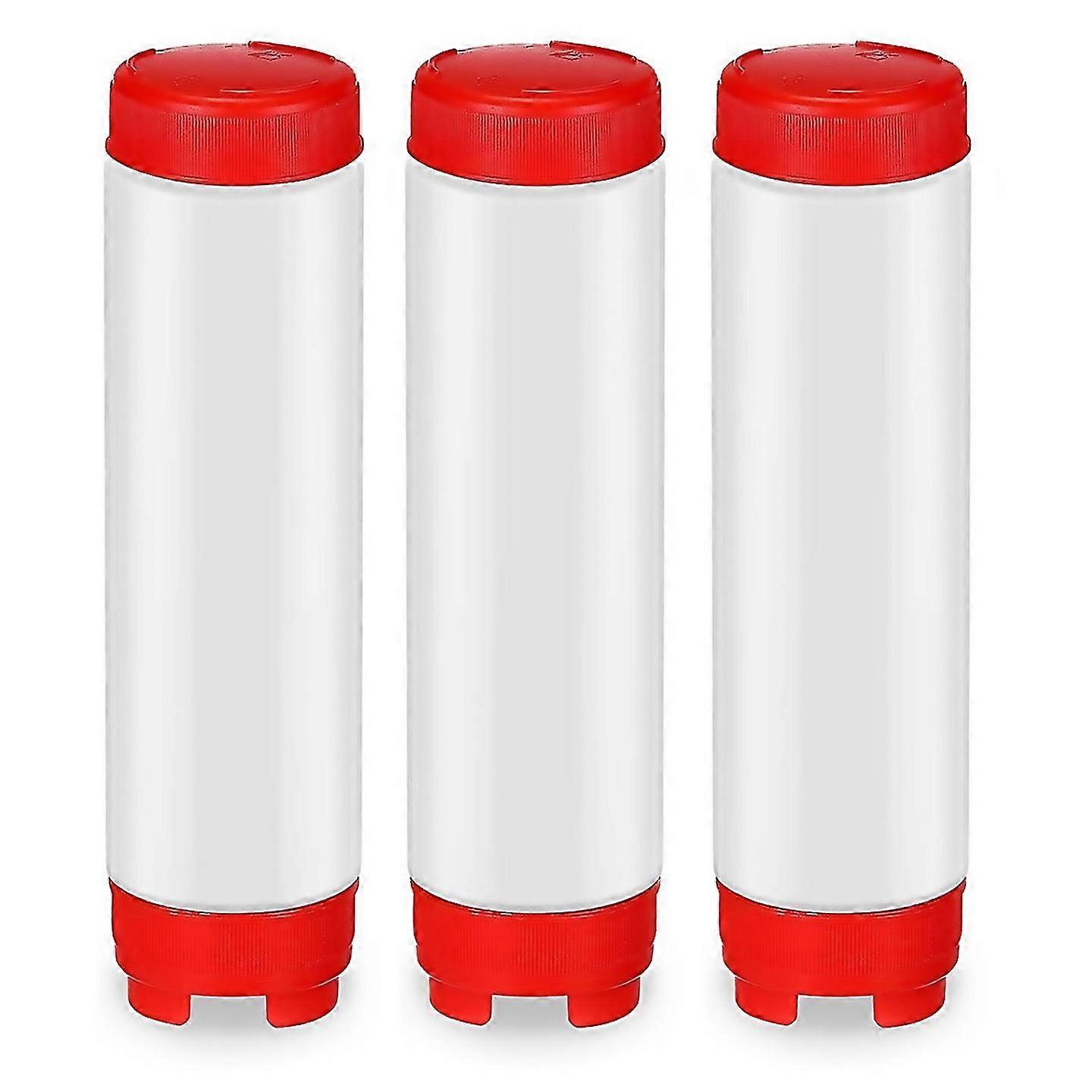 For 16 Oz Inverted Squeeze Bottles Refillable Tip For Sauces Ketchup