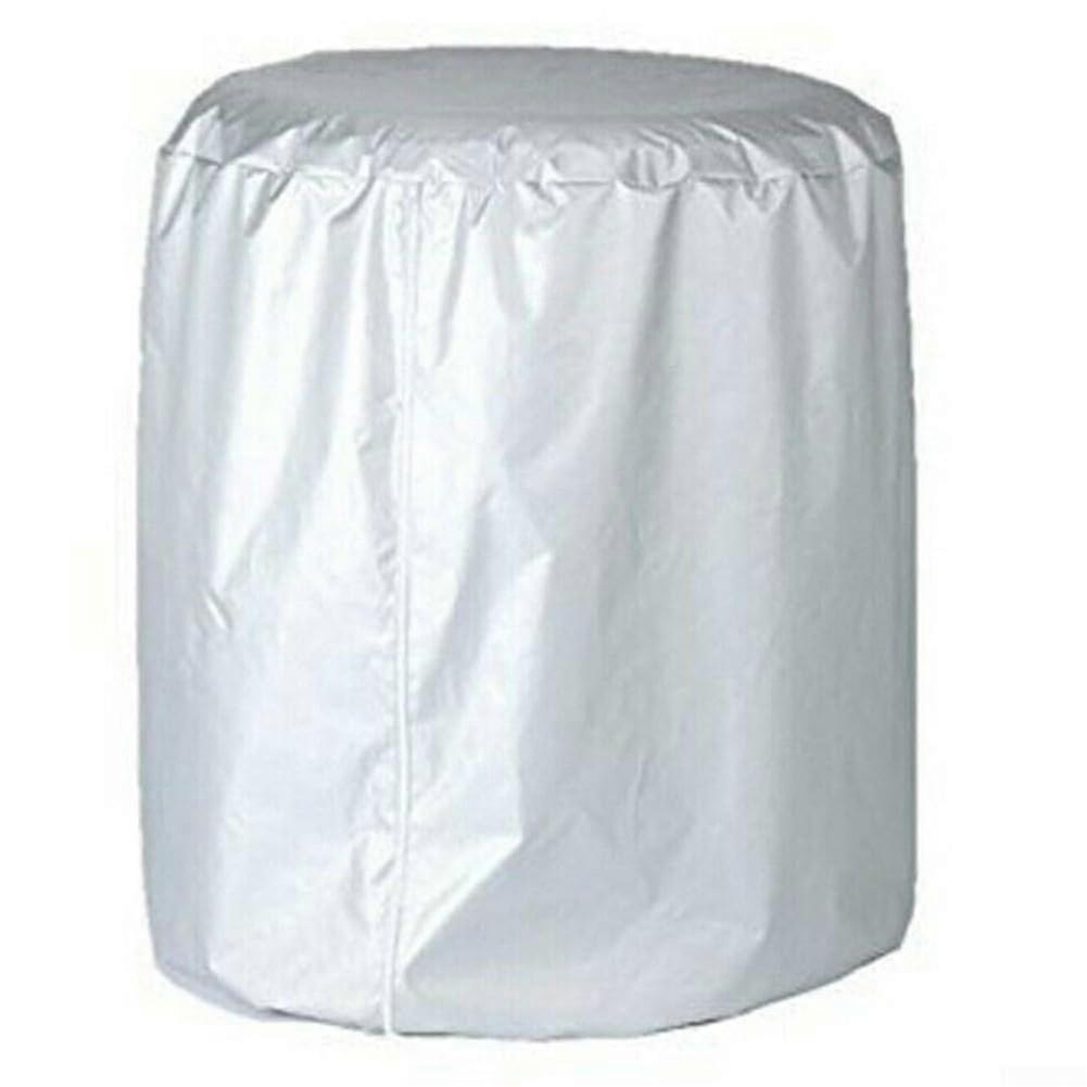 Foldable Storage Bag for 4 Tires, Waterproof 210D Oxford-Polyester, Adjustable Drawstring, Zipper, 65x90 cm Silver