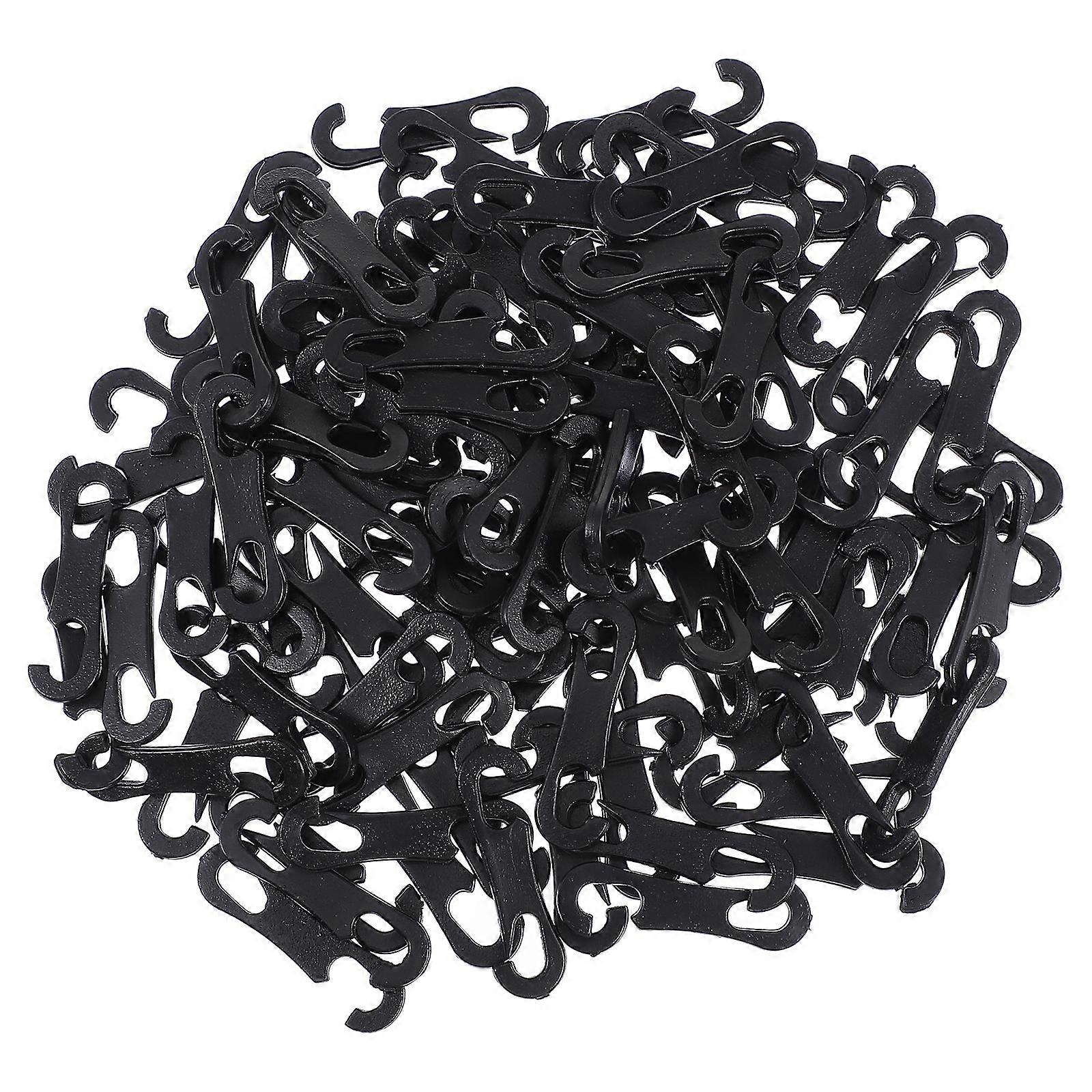 Car Seat Cover Attachment Hooks 200Pcs Fixing Accessories For Drivers And Car Owners With Black Color
