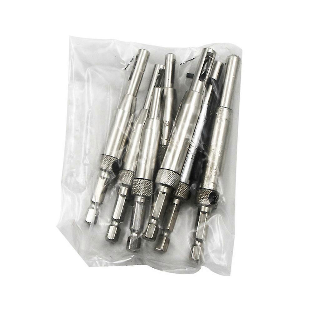 7 Pcs Hex Self Centering Hinge Drill Bits Hole Puncher for Woodworking Tool with Sizes 5 64 7 64 9 64 11 64 5mm 13 64 1 4