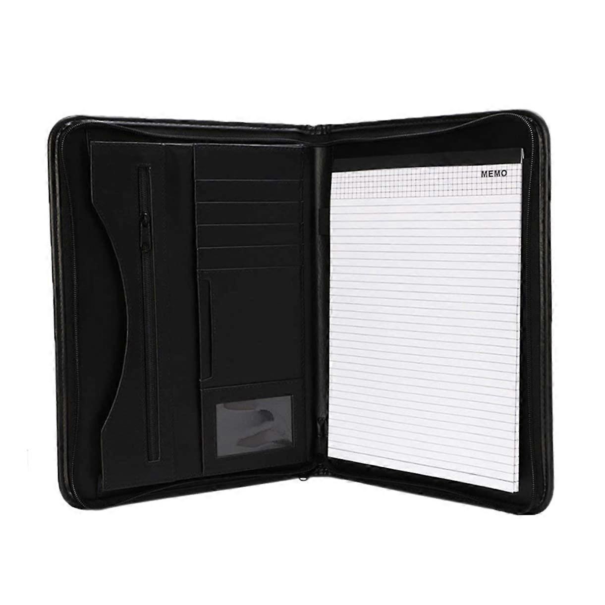A4 Multifunctional Business Zip Manager Folder  Document Folder for Conference Reports and Contracts Organiser for Business Documents and Cards