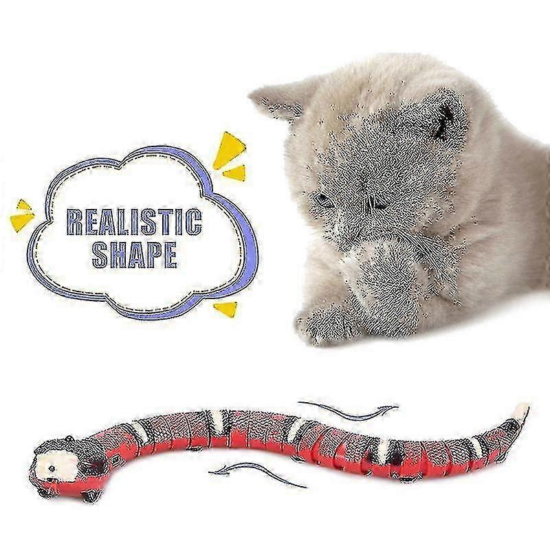2025 Smart Sensing Snake Cat Toys Electron Interactive Toys For Cats Usb Charging