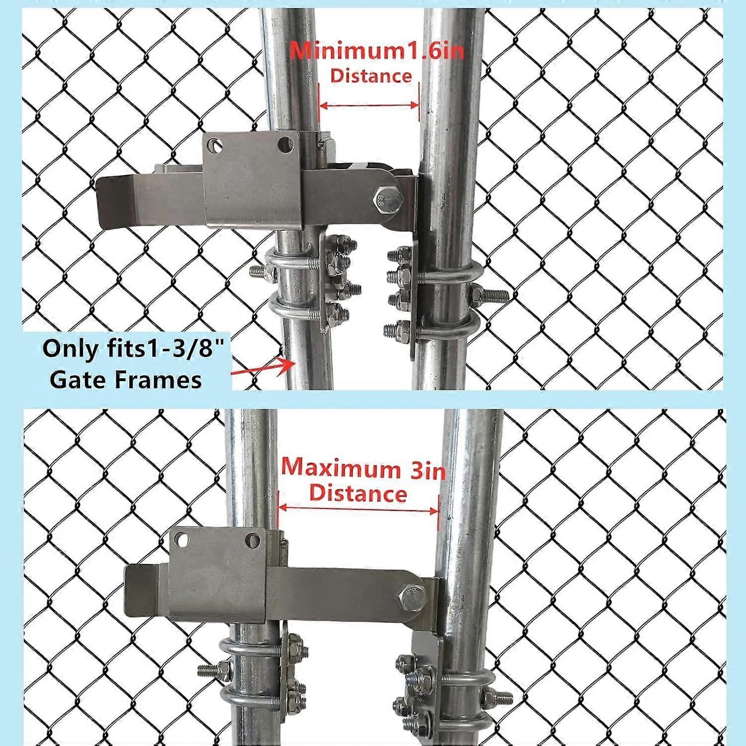 Fit-Right Fit-Right 6-ft H x 6-ft W 0.39 -Gauge Galvanized Adjustable Metal  End Weave Walk-thru Chain Link Fence Gate Kit 2-in -Mesh Size 6-ft Roll ..., image size:1500x1500