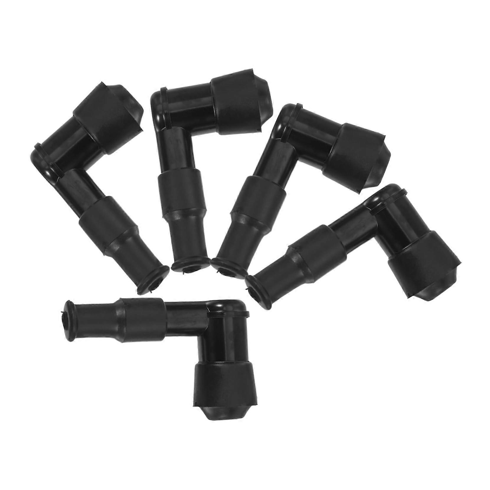 Lawnmowers High Pressure Spark Plug Cap Boot Cover Pack of 5 for Petrol Generators and Microtiller Compatibility