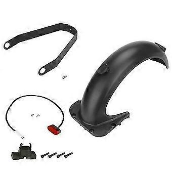 Compatible para Ninebot Max G30 Guardabarros trasero + Soporte de guardabarros + Luz trasera Kit de piezas de scooter eléctrico Edición 0808