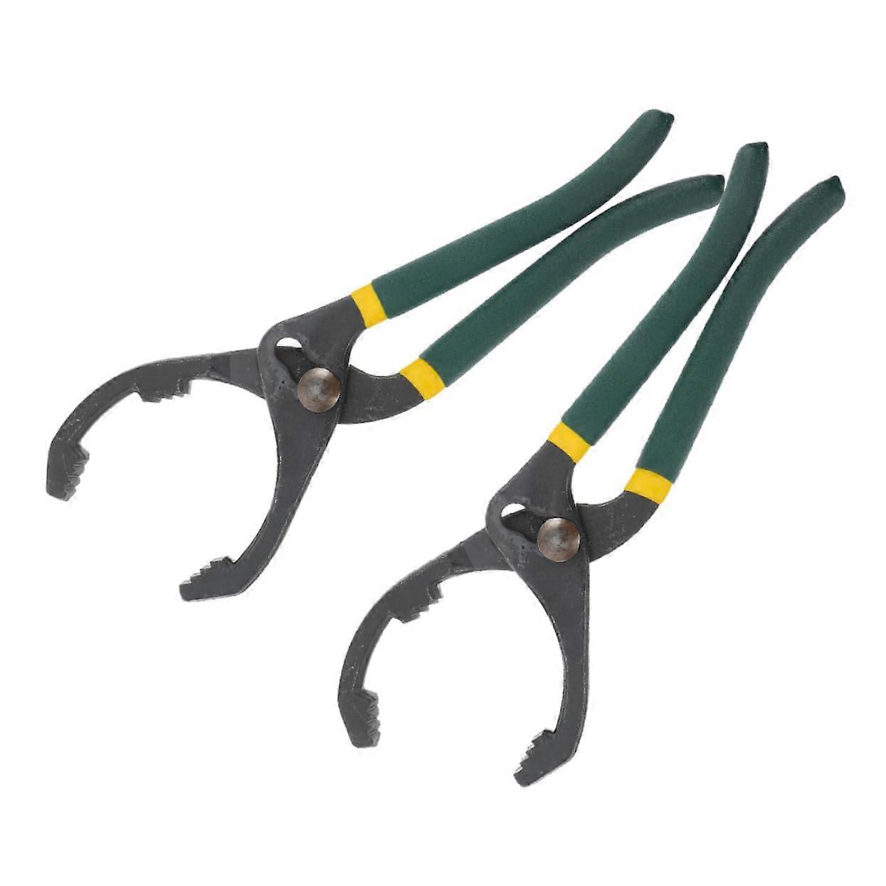 Oil Filter Wrench Pack Of 2, Filter Element Disassembly And Assembly Pliers, Removal Tool, Steel, Assorted Colours