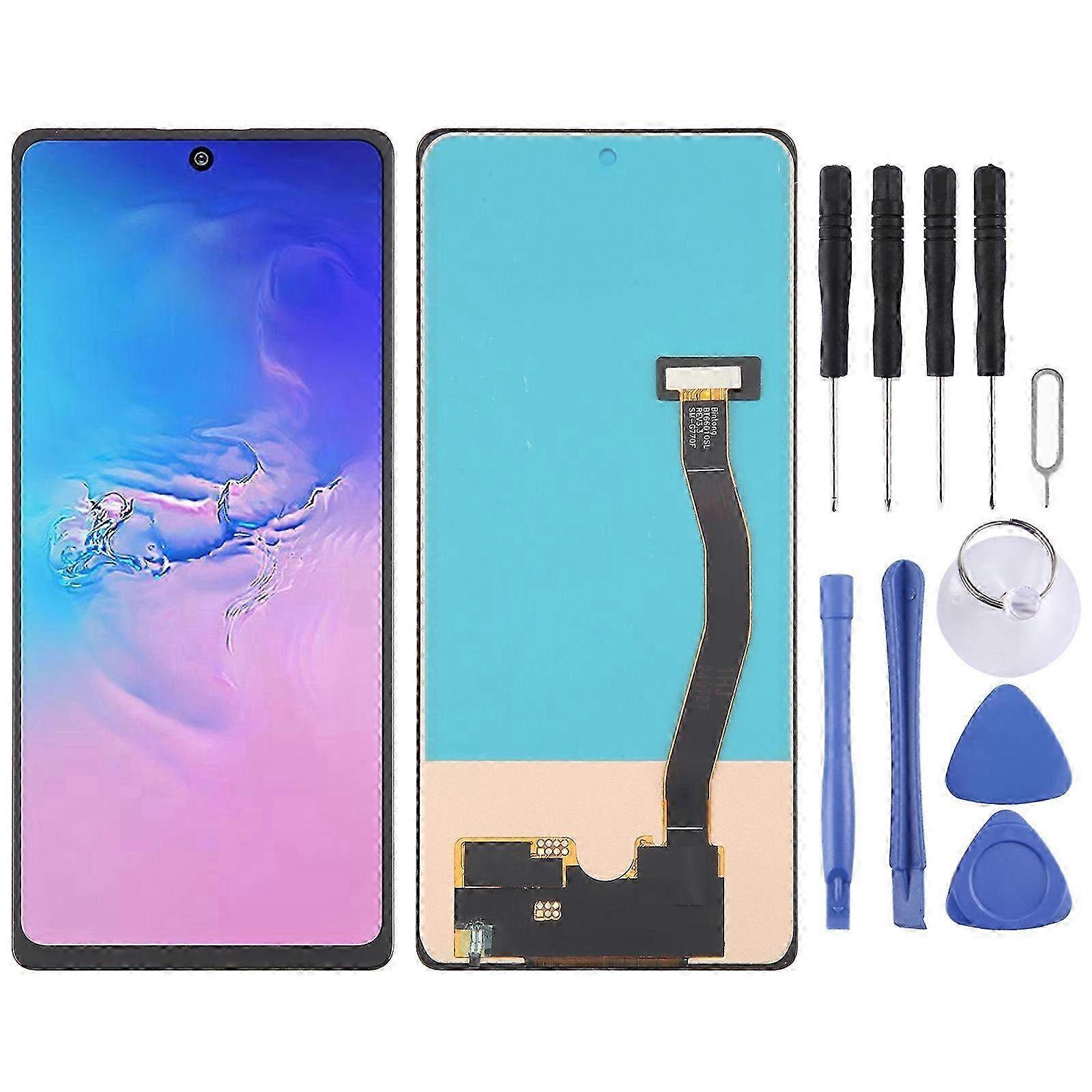 Incell Material LCD Screen and Digitizer Full Assembly Compatible with Samsung Galaxy S10 Lite SM-G770F (No Fingerprint Support)