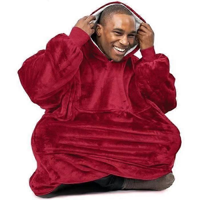 SE26775-Blanket - Quilt - Oversized hoodie, giant sherpa sweater, super soft and warm with a