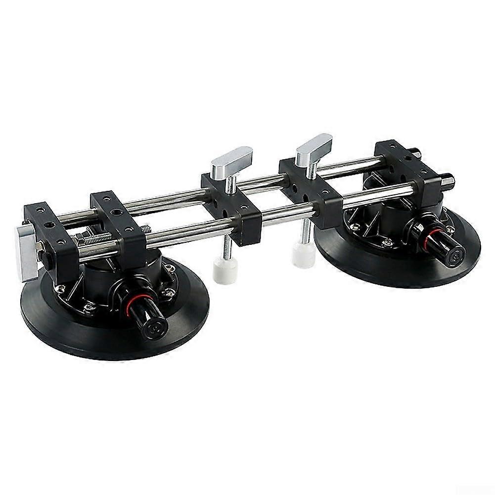 17.8 cm seam setter tool with vacuum suction cups for leveling tile gaps and seams