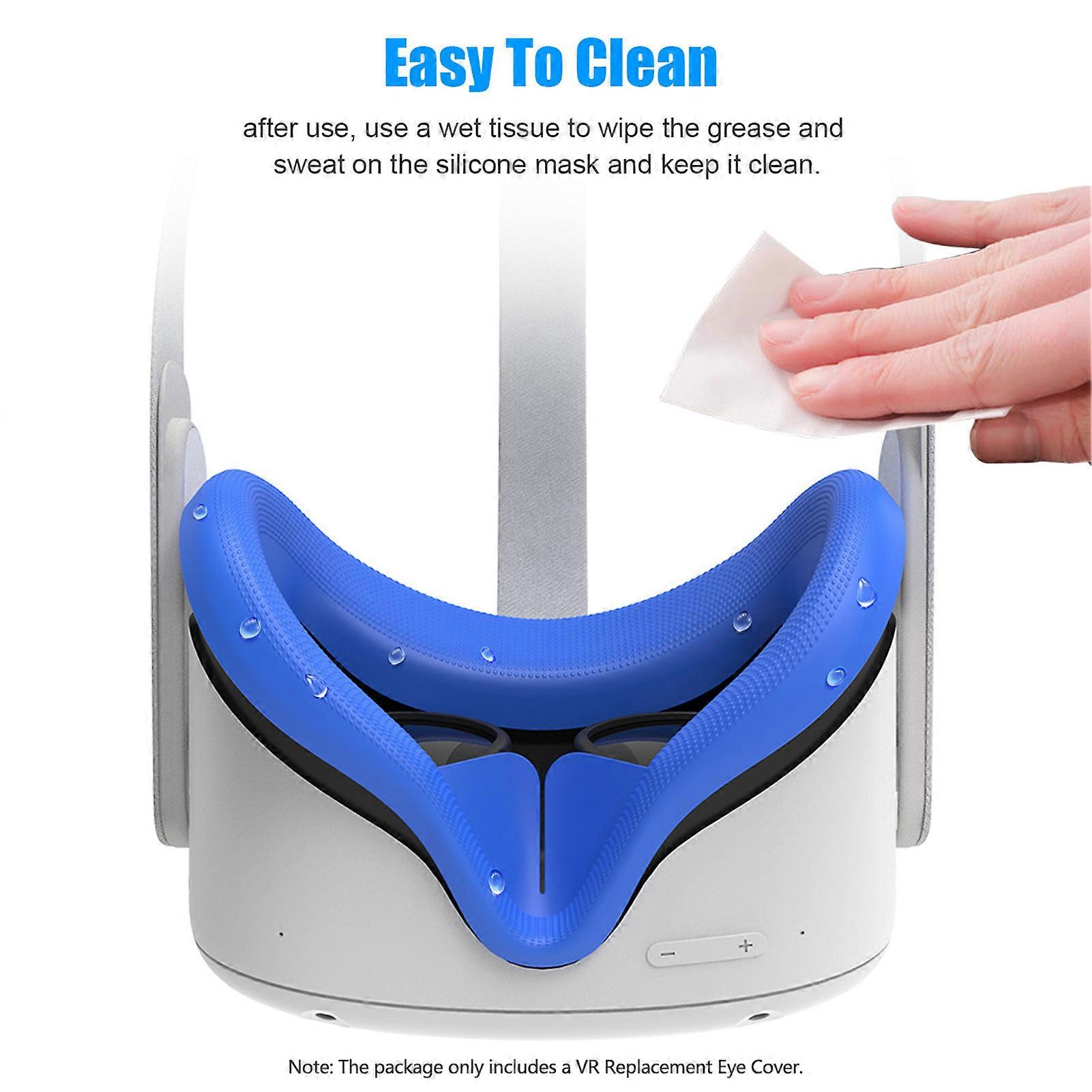 Oculus Quest 2 Silicone Eye Cover - Sweatproof, Light Blocking, Easy to Clean