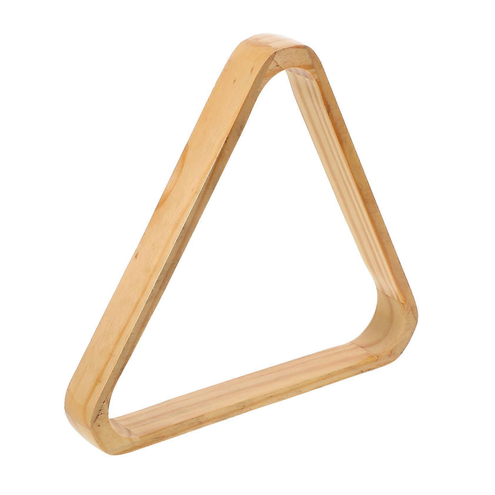 Solid Wood Billiard Rack Elegant Billiard Table Accessory with Stable Triangle Shape for Pool and Snooker Installation and Durable