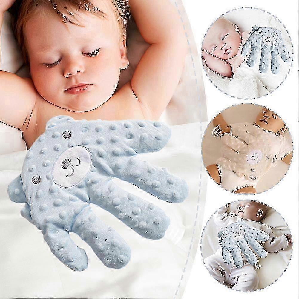 Soft Comforting Palm Toy for Newborns Anti-Startle Hand Pillow for Babies