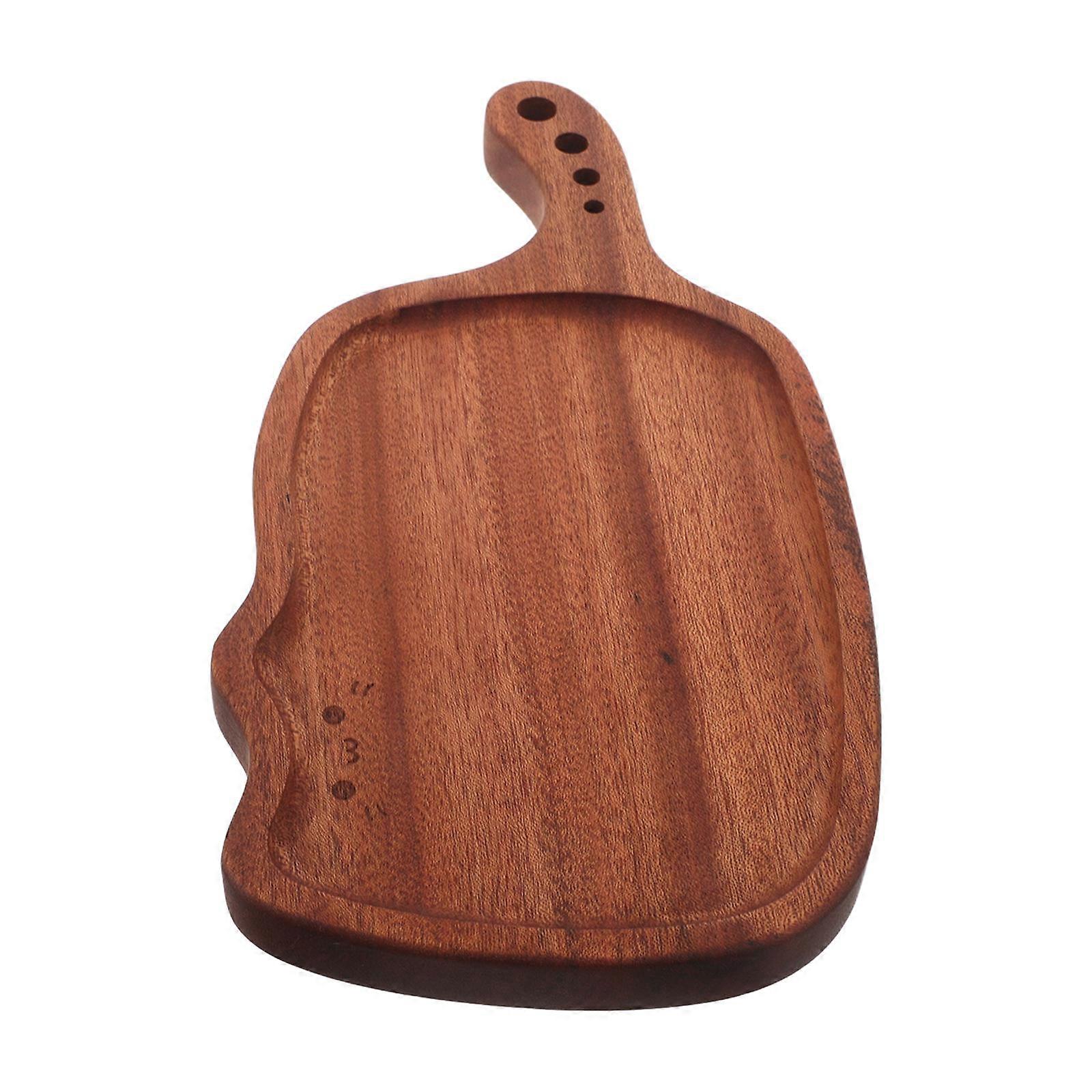 Brown Wooden Cat Shaped Serving Tray for Home Use Elegant Dessert Display and Easy to Clean 13.5 x 10.5 x 2.5 Inches